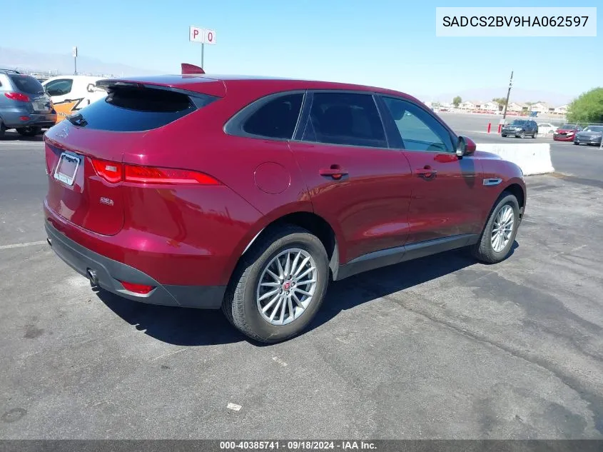 2017 Jaguar F-Pace 35T VIN: SADCS2BV9HA062597 Lot: 40385741