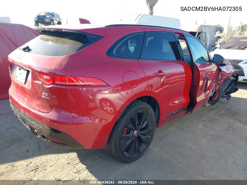 2017 Jaguar F-Pace S VIN: SADCM2BV6HA072305 Lot: 40436243