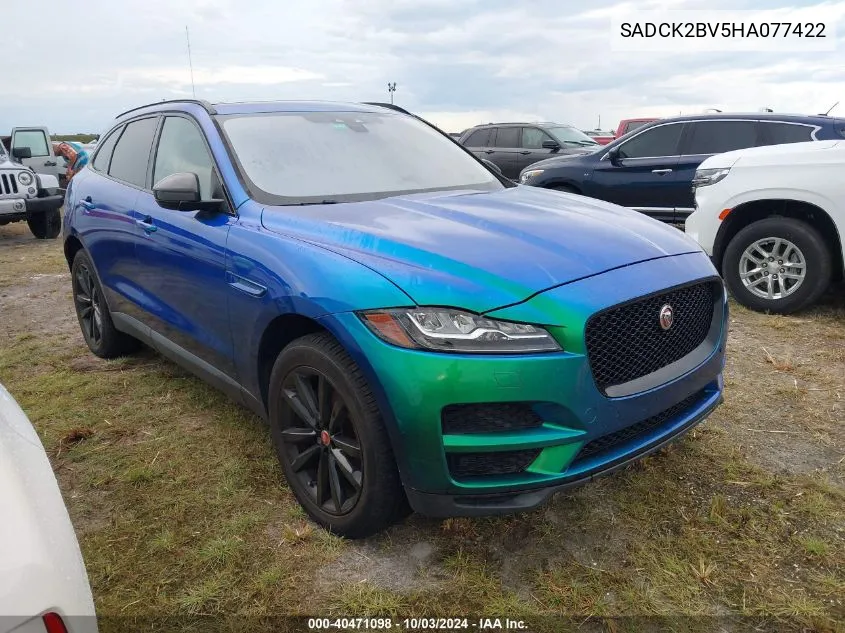 2017 Jaguar F-Pace 35T Prestige VIN: SADCK2BV5HA077422 Lot: 40471098