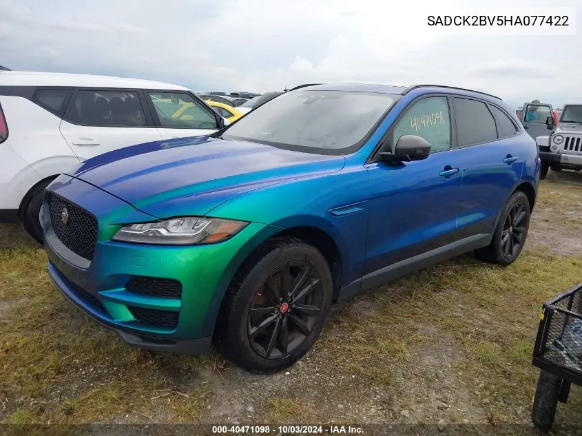 2017 Jaguar F-Pace 35T Prestige VIN: SADCK2BV5HA077422 Lot: 40471098