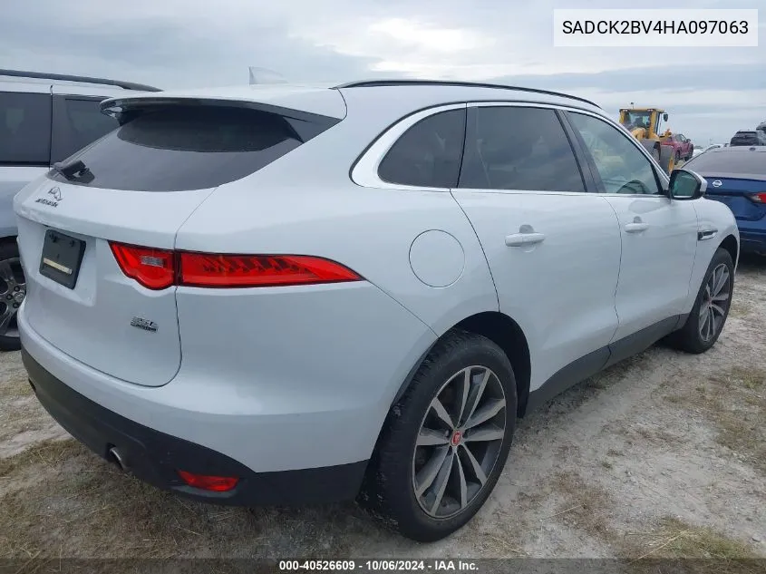 2017 Jaguar F-Pace 35T Prestige VIN: SADCK2BV4HA097063 Lot: 40526609