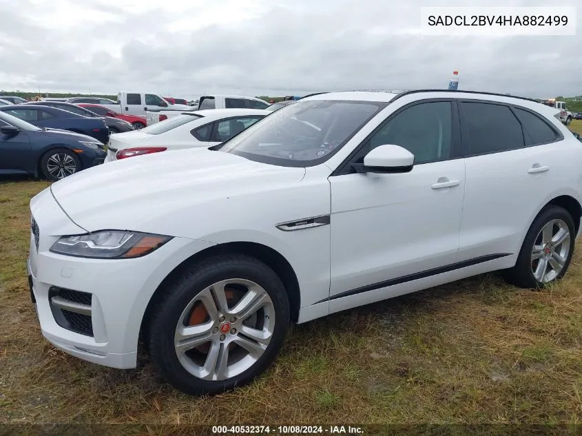 2017 Jaguar F-Pace R - Sport VIN: SADCL2BV4HA882499 Lot: 40532374