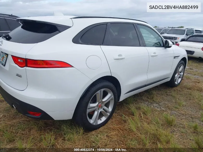 2017 Jaguar F-Pace R - Sport VIN: SADCL2BV4HA882499 Lot: 40532374