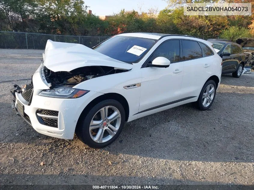 2017 Jaguar F-Pace 35T R-Sport VIN: SADCL2BV0HA064073 Lot: 40711804