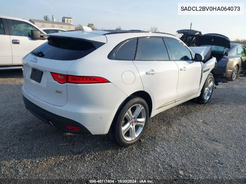 2017 Jaguar F-Pace 35T R-Sport VIN: SADCL2BV0HA064073 Lot: 40711804