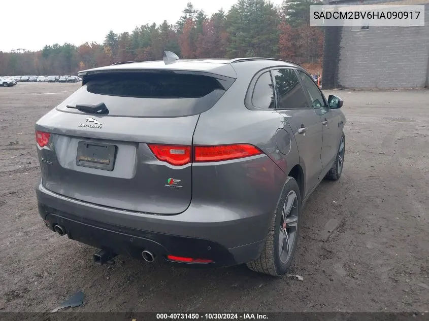 2017 Jaguar F-Pace S VIN: SADCM2BV6HA090917 Lot: 40731450