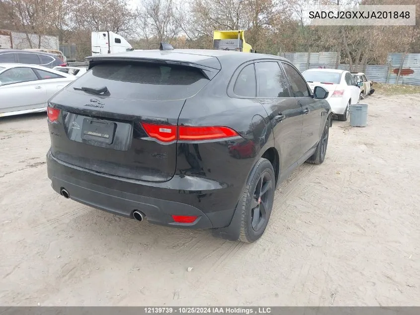 2018 Jaguar F-Pace VIN: SADCJ2GXXJA201848 Lot: 12139739