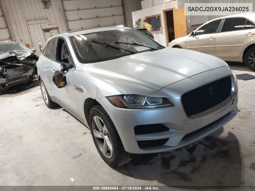 2018 Jaguar F-Pace 30T Premium VIN: SADCJ2GX9JA236025 Lot: 39869454