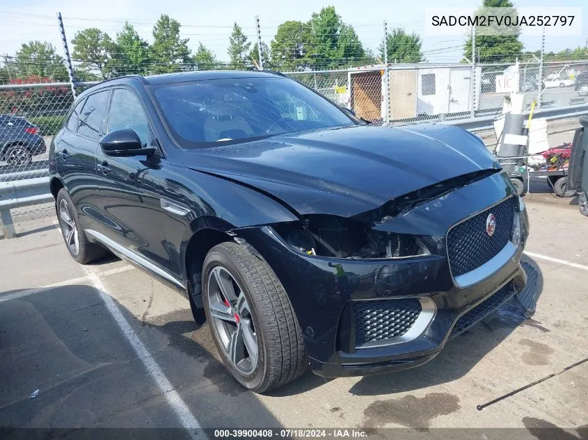 2018 Jaguar F-Pace S VIN: SADCM2FV0JA252797 Lot: 39900408