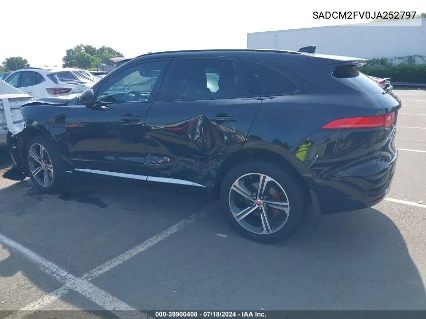 2018 Jaguar F-Pace S VIN: SADCM2FV0JA252797 Lot: 39900408