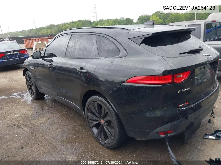 2018 Jaguar F-Pace 35T R-Sport VIN: SADCL2EV1JA264123 Lot: 39987242