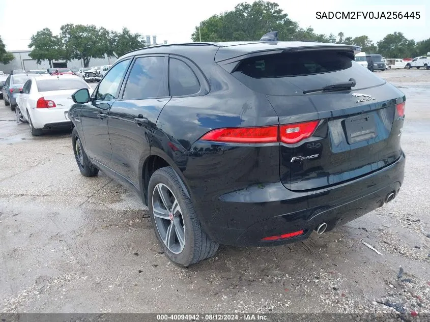 2018 Jaguar F-Pace S VIN: SADCM2FV0JA256445 Lot: 40094942