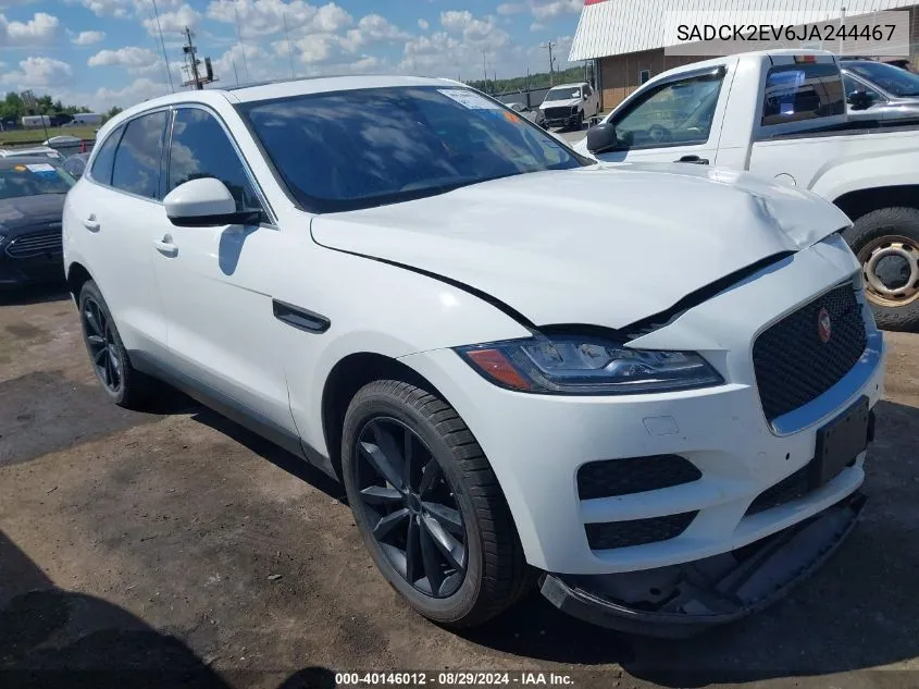 2018 Jaguar F-Pace 35T Prestige VIN: SADCK2EV6JA244467 Lot: 40146012