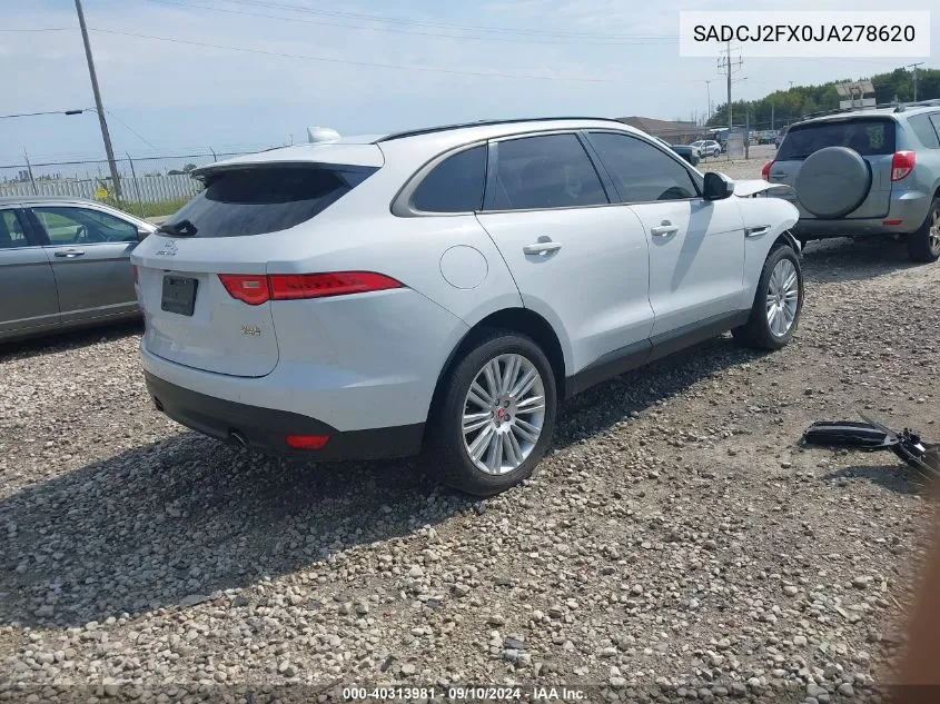 2018 Jaguar F-Pace 25T Premium VIN: SADCJ2FX0JA278620 Lot: 40313981