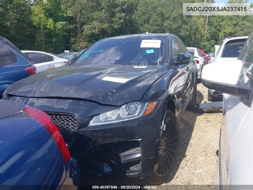 2018 Jaguar F-Pace 30T Premium VIN: SADCJ2GX5JA237415 Lot: 40397846