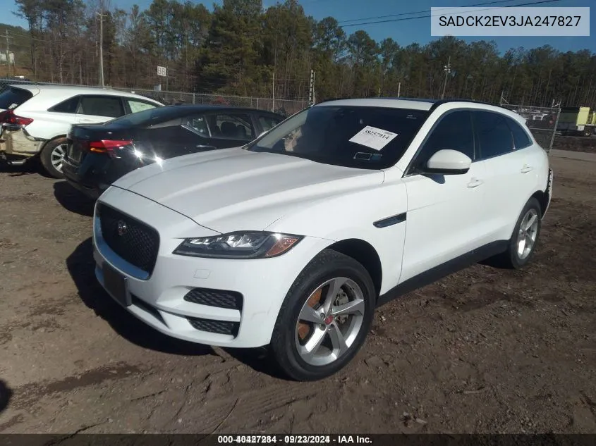 2018 Jaguar F-Pace 35T Prestige VIN: SADCK2EV3JA247827 Lot: 40427284