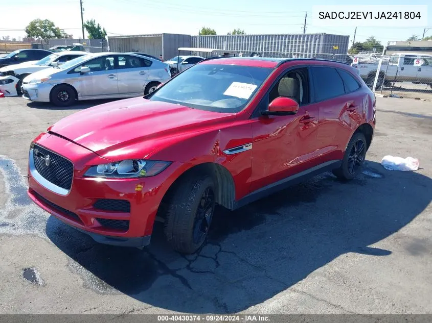 2018 Jaguar F-Pace 35T Premium VIN: SADCJ2EV1JA241804 Lot: 40430374