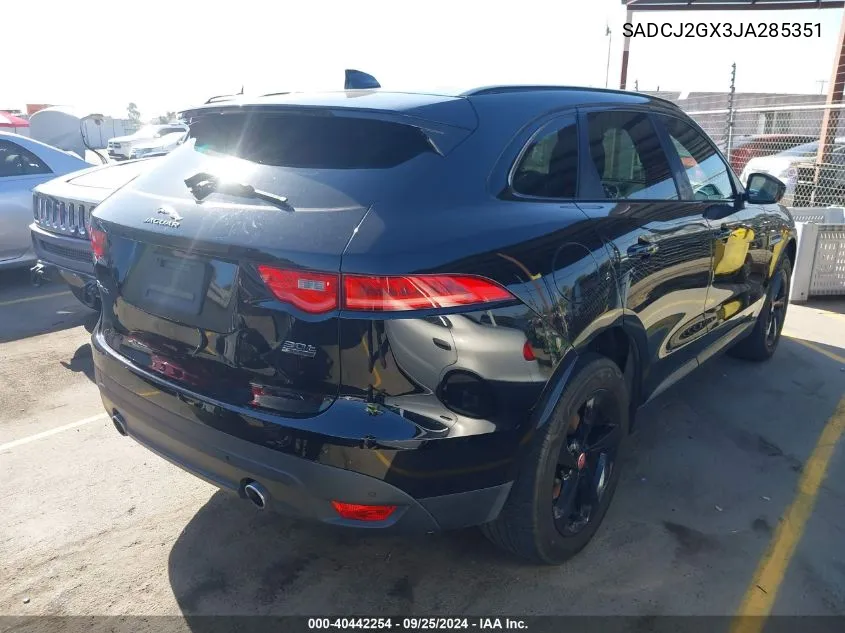 2018 Jaguar F-Pace 30T Premium VIN: SADCJ2GX3JA285351 Lot: 40442254