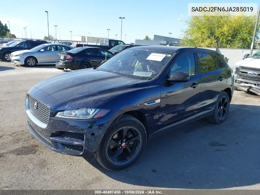 2018 Jaguar F-Pace Premium VIN: SADCJ2FN6JA285019 Lot: 40497450