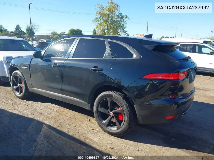 2018 Jaguar F-Pace 30T Premium VIN: SADCJ2GXXJA237992 Lot: 40499627