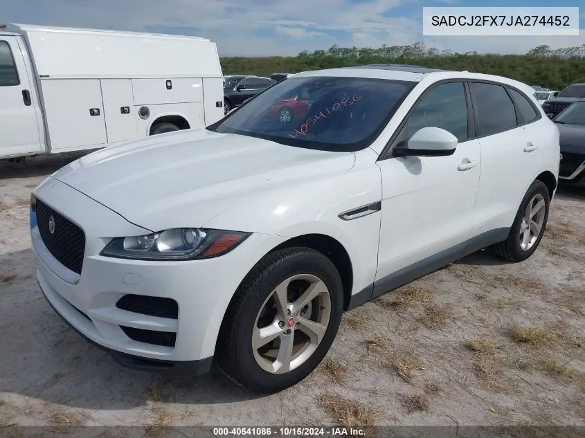 SADCJ2FX7JA274452 2018 Jaguar F-Pace 25T Premium