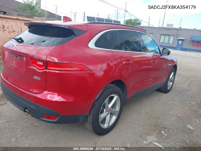 2019 Jaguar F-Pace 25T Premium VIN: SADCJ2FX8KA354179 Lot: 39898246