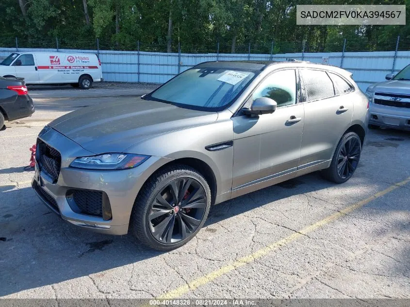 SADCM2FV0KA394567 2019 Jaguar F-Pace S