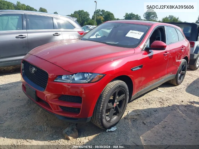 2019 Jaguar F-Pace 25T Premium VIN: SADCJ2FX8KA395606 Lot: 40216762