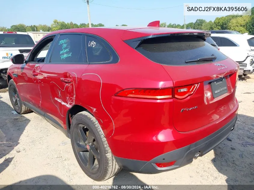 2019 Jaguar F-Pace 25T Premium VIN: SADCJ2FX8KA395606 Lot: 40216762