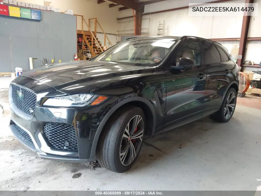 2019 Jaguar F-Pace Svr VIN: SADCZ2EE5KA614479 Lot: 40368899