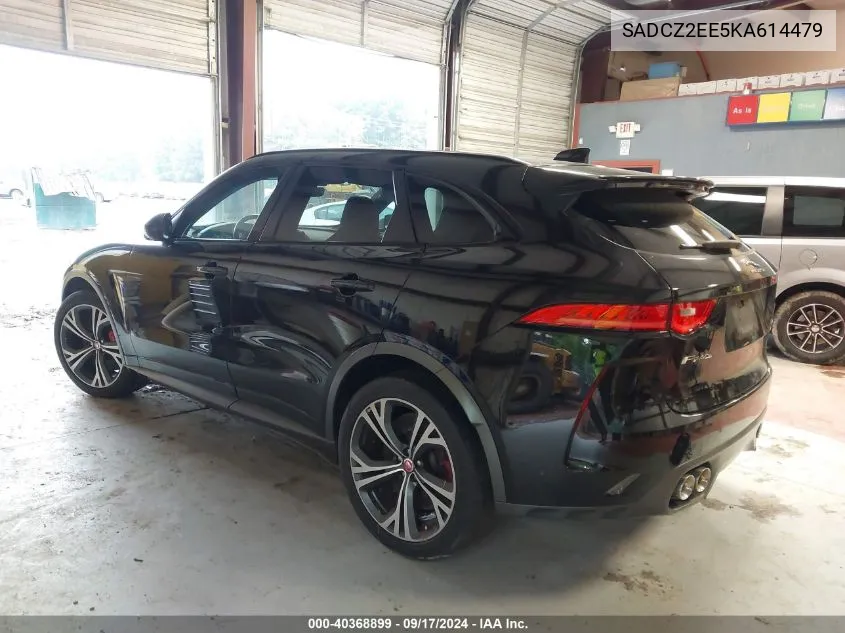 2019 Jaguar F-Pace Svr VIN: SADCZ2EE5KA614479 Lot: 40368899