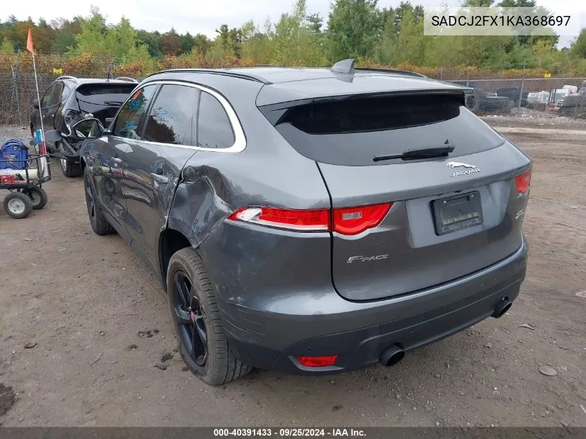 2019 Jaguar F-Pace 25T Premium VIN: SADCJ2FX1KA368697 Lot: 40391433