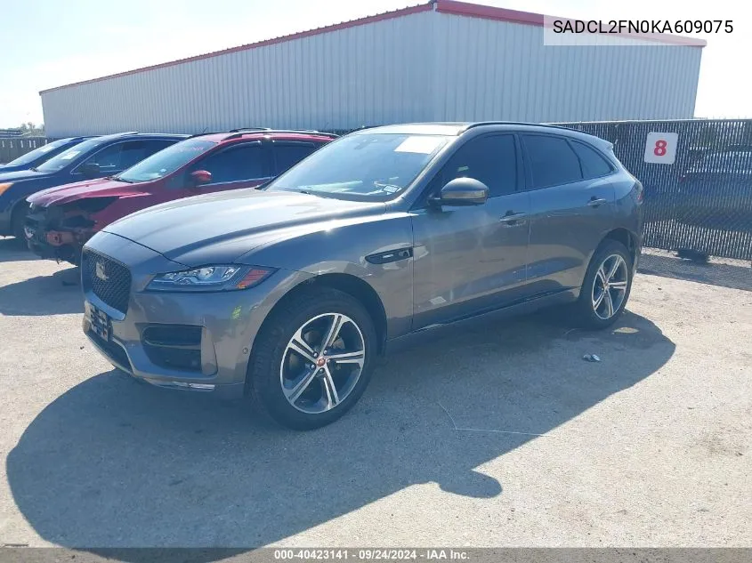 2019 Jaguar F-Pace 20D R-Sport VIN: SADCL2FN0KA609075 Lot: 40423141