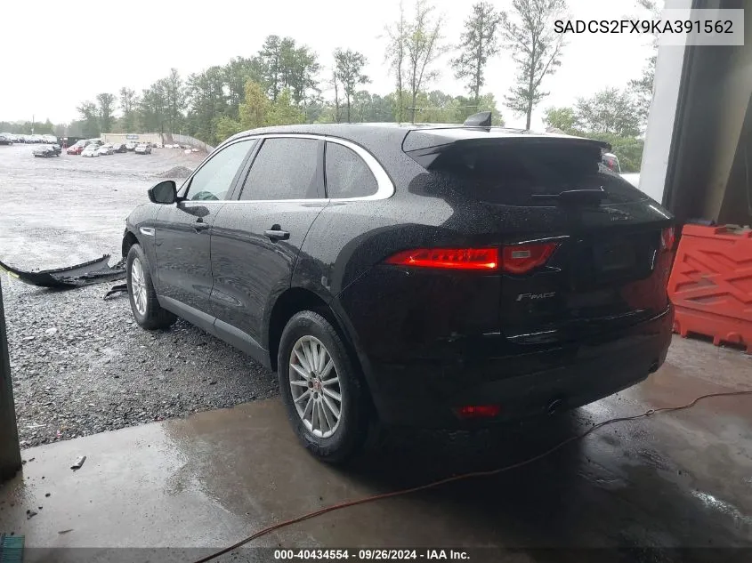 2019 Jaguar F-Pace 25T VIN: SADCS2FX9KA391562 Lot: 40434554