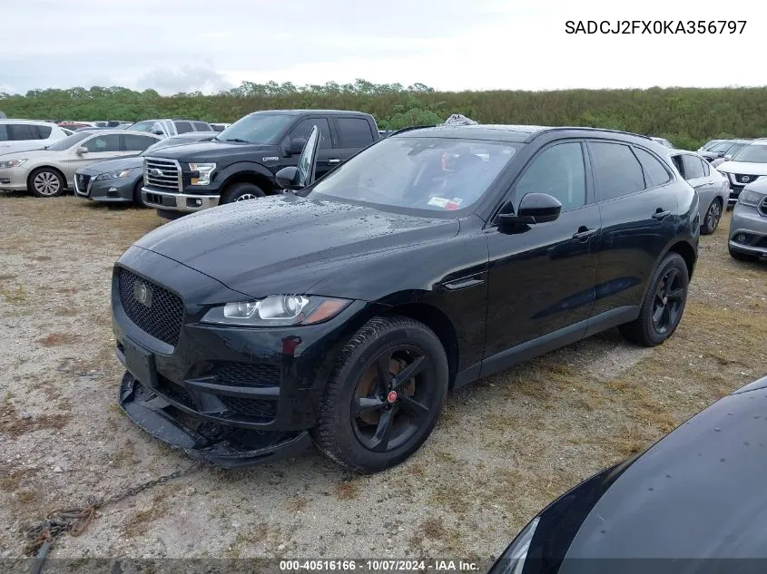 2019 Jaguar F-Pace Premium VIN: SADCJ2FX0KA356797 Lot: 40516166