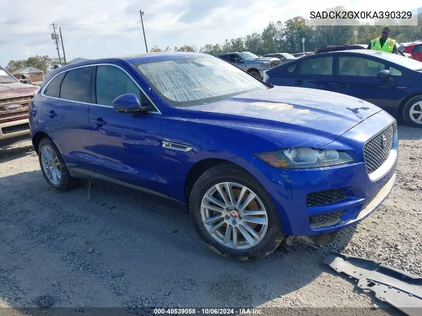 2019 Jaguar F-Pace Prestige VIN: SADCK2GX0KA390329 Lot: 40539058