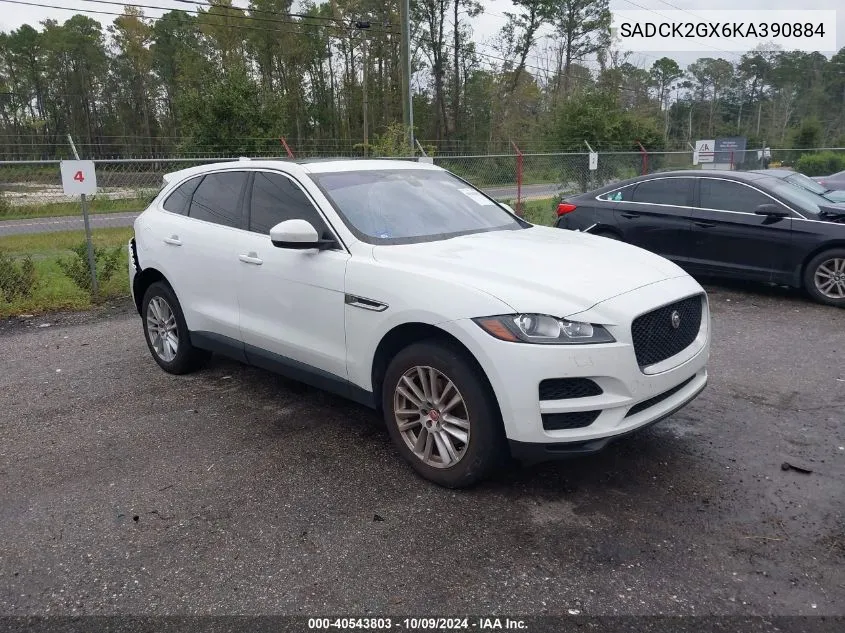 2019 Jaguar F-Pace Prestige VIN: SADCK2GX6KA390884 Lot: 40543803