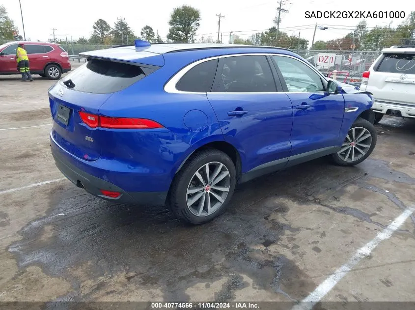 2019 Jaguar F-Pace 25T Prestige/30T Prestige VIN: SADCK2GX2KA601000 Lot: 40774566