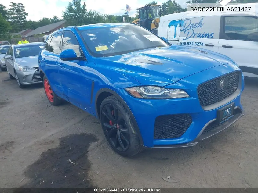 2020 Jaguar F-Pace Svr P550 Awd Automatic VIN: SADCZ2EE8LA621427 Lot: 39666443