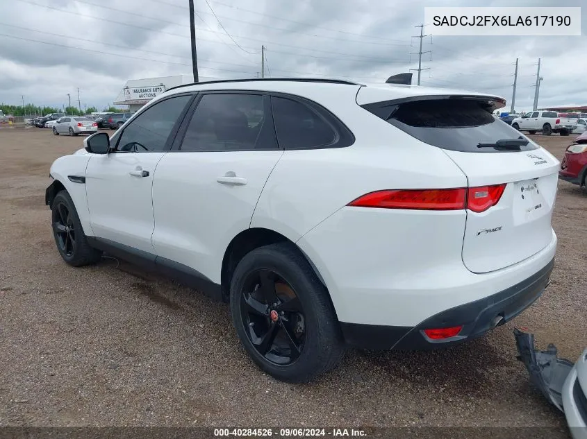 2020 Jaguar F-Pace Premium P250 Awd Automatic VIN: SADCJ2FX6LA617190 Lot: 40284526