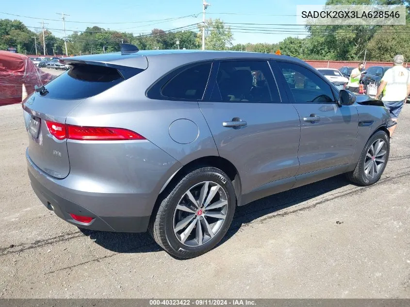 2020 Jaguar F-Pace Prestige P300 Awd Automatic VIN: SADCK2GX3LA628546 Lot: 40323422