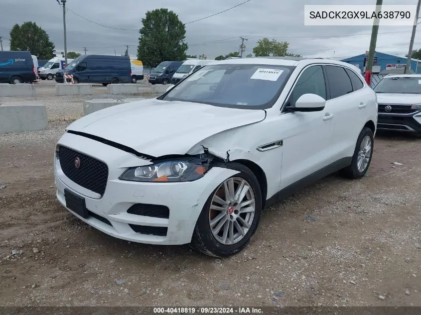 2020 Jaguar F-Pace Prestige P300 Awd Automatic VIN: SADCK2GX9LA638790 Lot: 40418819