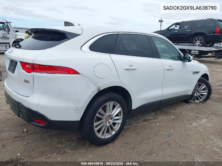 2020 Jaguar F-Pace Prestige P300 Awd Automatic VIN: SADCK2GX9LA638790 Lot: 40418819