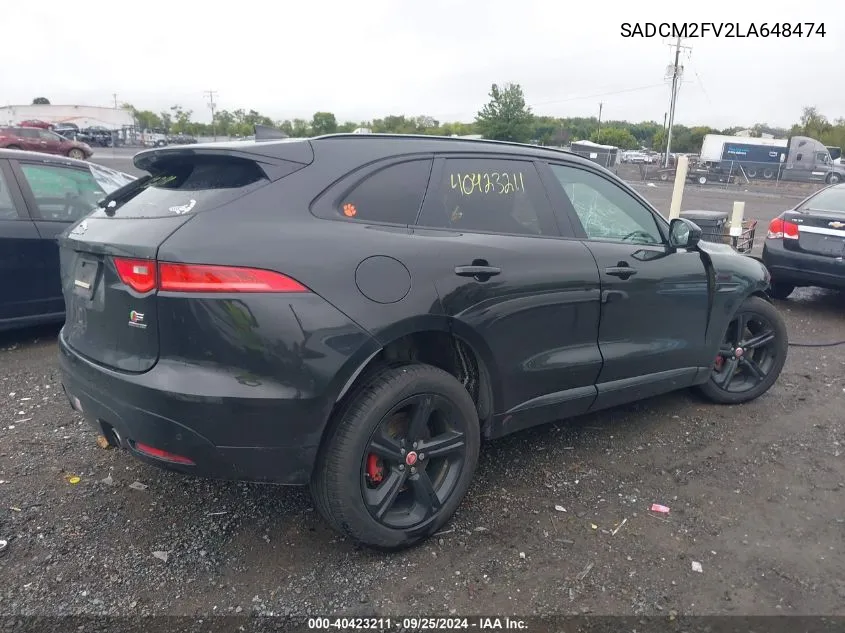 SADCM2FV2LA648474 2020 Jaguar F-Pace S P380 Awd Automatic