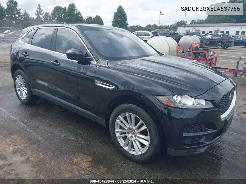 2020 Jaguar F-Pace Prestige P300 Awd Automatic VIN: SADCK2GX5LA637765 Lot: 40429844