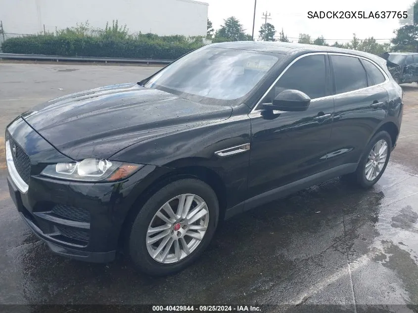 2020 Jaguar F-Pace Prestige P300 Awd Automatic VIN: SADCK2GX5LA637765 Lot: 40429844