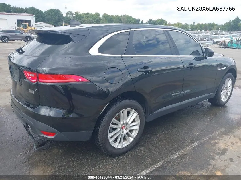 2020 Jaguar F-Pace Prestige P300 Awd Automatic VIN: SADCK2GX5LA637765 Lot: 40429844