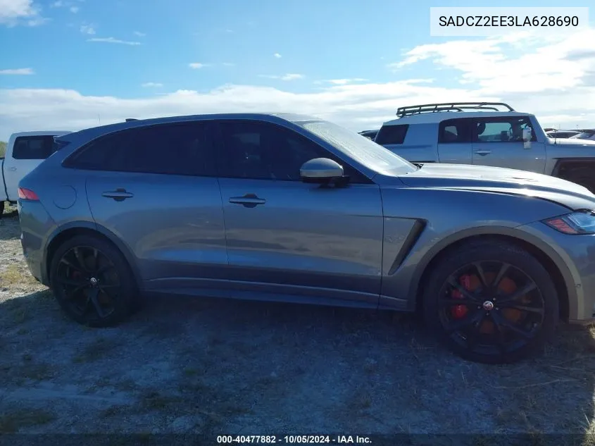 2020 Jaguar F-Pace Svr VIN: SADCZ2EE3LA628690 Lot: 40477882