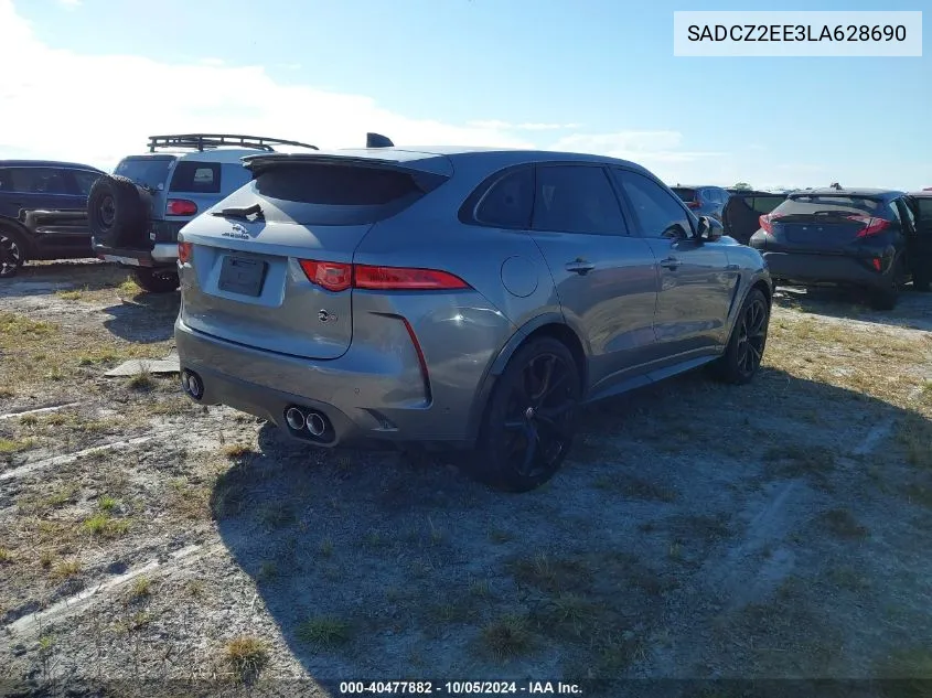 2020 Jaguar F-Pace Svr VIN: SADCZ2EE3LA628690 Lot: 40477882