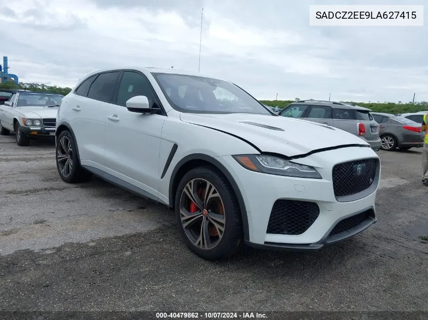 2020 Jaguar F-Pace Svr VIN: SADCZ2EE9LA627415 Lot: 40479862